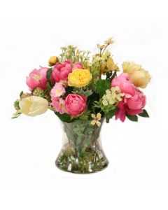 Mixed Spring Florals with Tulips and Peonies