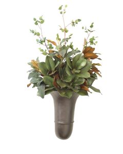 Magnolia Foliage in Wall Vase