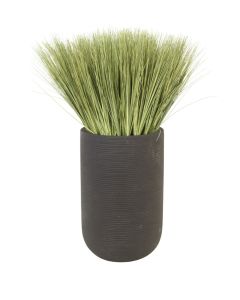 Grass in Black Fiberstone Floor Planter