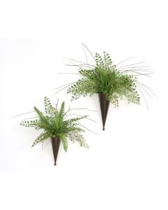 Maiden Hair Fern, Grass Cones (2 Pc Set)
