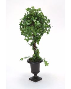 Mini Ivy Topiary in A Small Bronze Urn