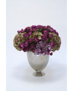 Purple Hydrangeas in Embrace Vase