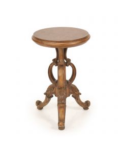 Round Scroll Pedestal Table
