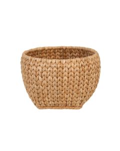 Light Brown Woven Basket with Square Base