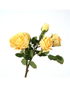 15" Rose in Light Yellow (Sold in Multiples of 12)