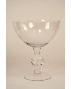 Large Footed Compote Clear Optic