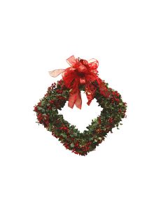 Holly Berry Squared Wreath