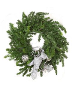 Pine Wreath with Silver Accents