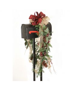 Mailbox Garland Adorned with Berries and Olives