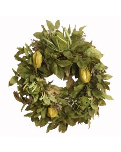 Harvest Bay Leaves and Natural Banksia Wreath