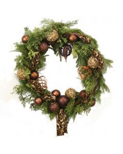 Mixed Metallic Brown Wreath