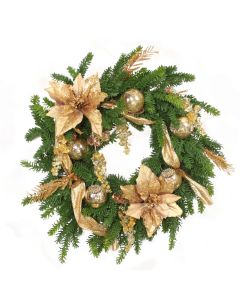 Gold Cypress Wreath with Cypress Foliage