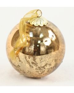 80mm Glass Ball Ornament Antique Bronze